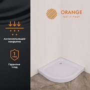 Акриловый поддон для душа Orange E01-090TB/T 90x90 Белый-1