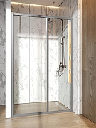 Душевая дверь Orange E02-120TB 120 профиль Черный стекло прозрачное-2