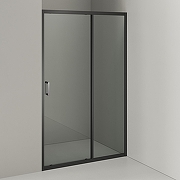 Душевая дверь Orange E02-120TB 120 профиль Черный стекло прозрачное-2