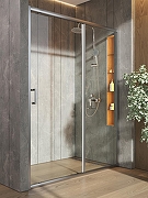 Душевая дверь Orange E02-150TCR 150 профиль Хром стекло прозрачное