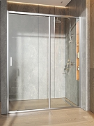 Душевая дверь Orange E02-150TCR 150 профиль Хром стекло прозрачное-1