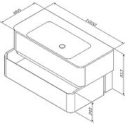 Тумба под раковину AM.PM Sensation 100 M30FHX1002NF подвесная Орех-10
