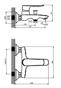 Смеситель для ванны Agger Nice A2510000 Хром-8