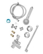 Смеситель для ванны Agger Clean A2421100 универсальный Хром-11