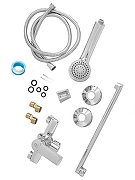 Смеситель для ванны Agger Clean A2421100 универсальный Хром-4