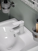 Смеситель для раковины Orange Loop M26-021W Белый-4