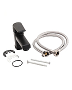 Смеситель для раковины Orange OneLife P02-021b Черный-9