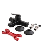 Смеситель для ванны Orange OneLife P02-100b Черный-9