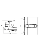 Смеситель для ванны Orange OneLife P02-100b Черный-13