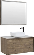 Зеркало Aquanet Nova Lite 100 249519 с подсветкой Дуб рустикальный-4