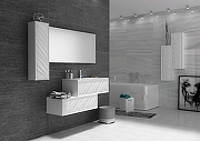 Тумба под раковину Marka One Glace 100П У73575 подвесная Белая глянцевая-2