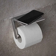 Держатель туалетной бумаги Keuco Plan 14973 010000 с полочкой Хром-1