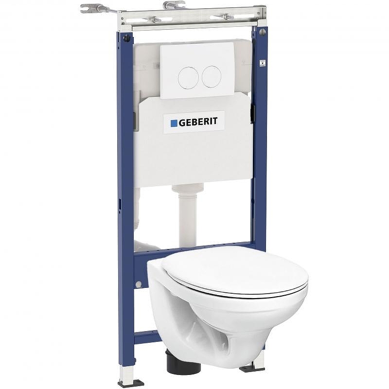 Унитаз с инсталляцией Geberit Idol 458.122.2U.1 + Geberit Duofix 