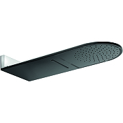 Верхний душ Kludi A-Qa 6488087-00 Черный матовый Хром