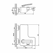 Смеситель для ванны Lemark Comfort LM6802C Хром-1