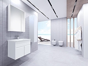 Шкаф пенал Roca Up 30 ZRU9303014 R подвесной Белый глянец-3