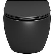 Унитаз Grossman Color GR-4455BMS подвесной цвет Черный матовый с сиденьем Микролифт-1