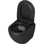 Унитаз Grossman Color GR-4455BMS подвесной цвет Черный матовый с сиденьем Микролифт-2