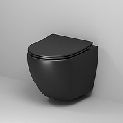 Унитаз Grossman Color GR-4455BMS подвесной цвет Черный матовый с сиденьем Микролифт-3