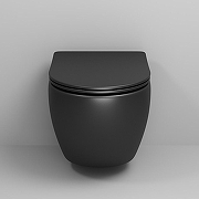 Унитаз Grossman Color GR-4455BMS подвесной цвет Черный матовый с сиденьем Микролифт-4