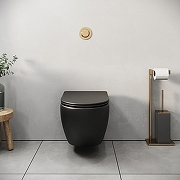 Унитаз Grossman Color GR-4455BMS подвесной цвет Черный матовый с сиденьем Микролифт-7