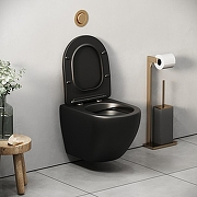 Унитаз Grossman Color GR-4455BMS подвесной цвет Черный матовый с сиденьем Микролифт-8