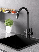 Смеситель для кухни Agger Zest A0700744 Черный-4