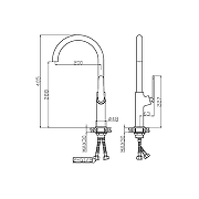 Смеситель для кухни Agger Beauty A2600100 Хром-1