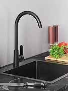 Смеситель для кухни Agger Splendid A0900144 Черный-5