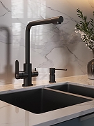 Смеситель для кухни Orange Steel M99-008b Черный-8