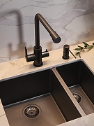 Смеситель для кухни Orange Steel M99-008b Черный-9