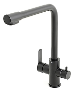 Смеситель для кухни Orange Steel M99-008b Черный-11