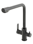 Смеситель для кухни Orange Steel M99-008b Черный-5