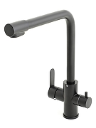 Смеситель для кухни Orange Steel M99-008b Черный-11
