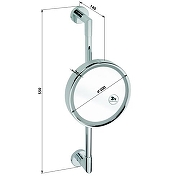 Косметическое зеркало Bemeta Cosmetic mirrors 112101162 Хром-1