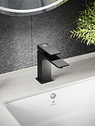 Смеситель для раковины Orange Lutz M04-021b Черный-7