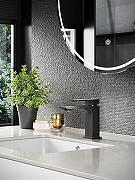 Смеситель для раковины Orange Lutz M04-021b Черный-8