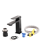 Смеситель для раковины Orange Lutz M04-021b Черный-12