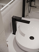 Смеситель для раковины Orange Lutz M04-121b Черный-8