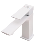 Смеситель для раковины Orange Lutz M04-021w Белый-7