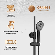Душевая система Orange T02S3-912b Черный-1