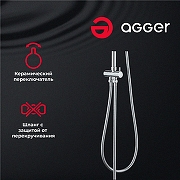 Душевая система Agger Marine A0595000 Хром-1