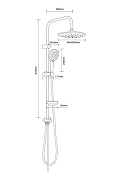Душевая система Agger Marine A0595000 Хром-11