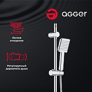 Душевая система Agger Fresh A0494000 Хром-2