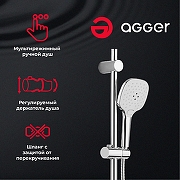 Душевая система Agger A2595000 Хром-3