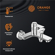 Душевая система Orange T19-944cr с термостатом Хром-1