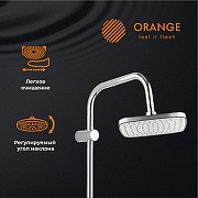 Душевая система Orange T19-944cr с термостатом Хром-2