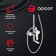 Душевая система Agger Brilliant A0393300 Хром-1