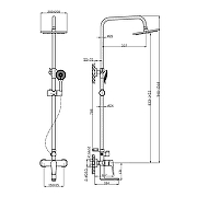 Душевая система Agger Brilliant A0393300 Хром-15