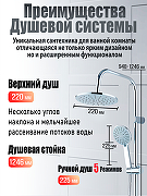 Душевая система Agger Brilliant A0393300 Хром-1